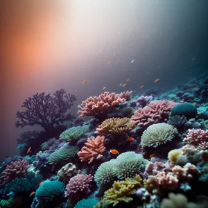 Colorful Coral Reef Life Underwater