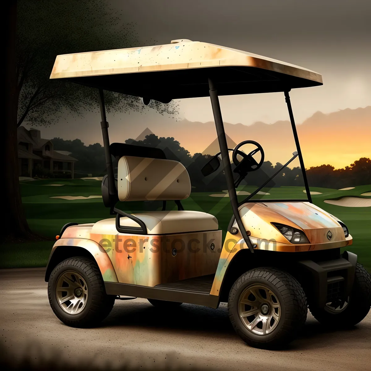 Picture of Sporty Transport: Golf Car Equipment for Active Drive