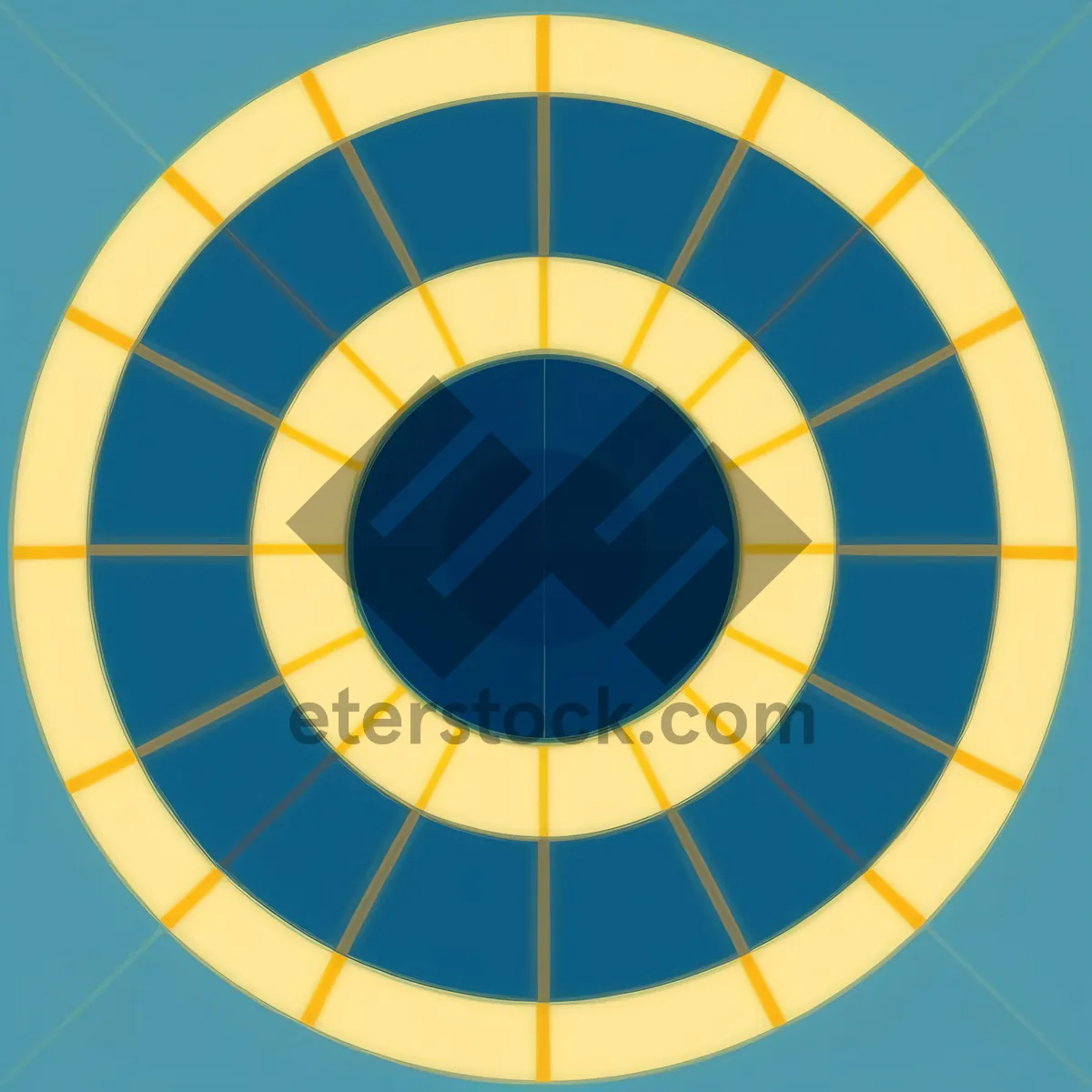 Picture of Colorful Circle Graphic Design Element in Grid Pattern