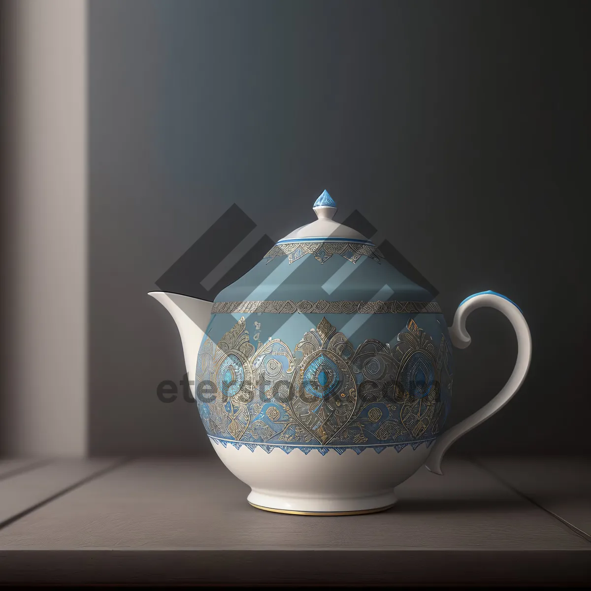 Picture of Traditional Ceramic Teapot for Hot Tea