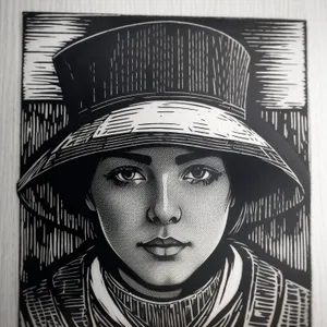 Adult Portrait: Captivating Face of an Individual