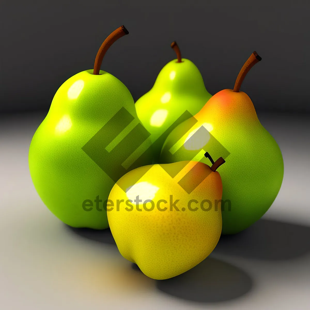 Picture of Juicy Yellow Apple - Fresh and Healthy Fruit