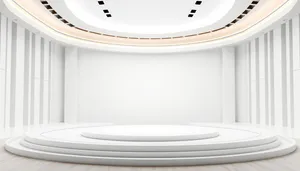 Modern Interior Room with Designer Lighting
