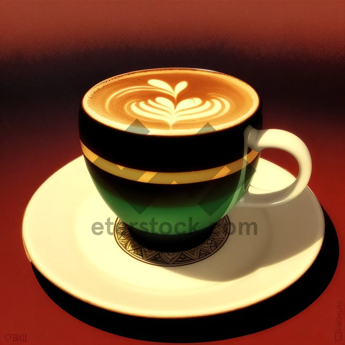 Picture of Steamy Morning Cup of Aromatic Coffee