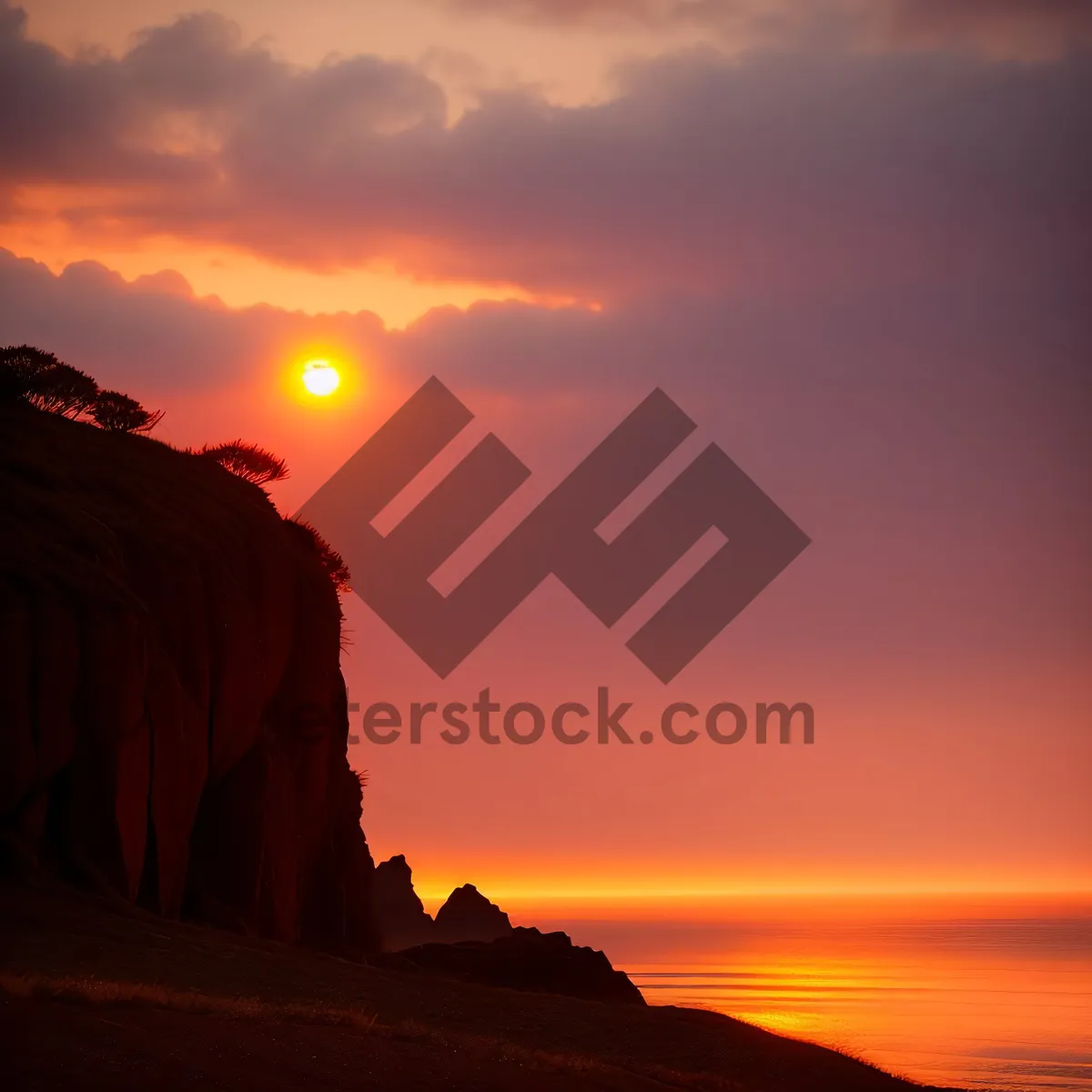 Picture of Sunset Over Desert Canyon: Majestic Southwest Landscape