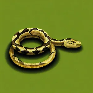 Wildlife snake bangle connection chain vine snake python.