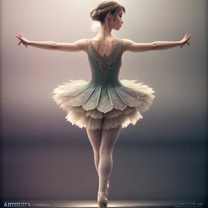 Elegant ballet dancer showcasing artistic creation.