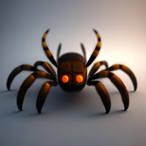Black Widow Spider on Arachnid Web
