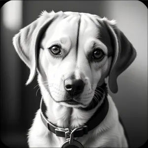 Precious Dalmatian Puppy Leashed for Studio Portrait