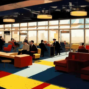 Modern Interior Classroom with Elegant Furniture