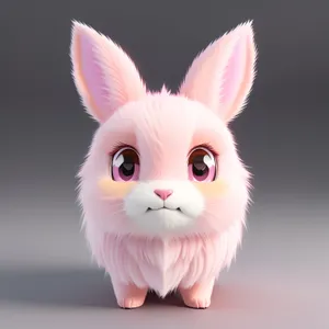 Fluffy Bunny Kitty - Adorable Pet Portrait