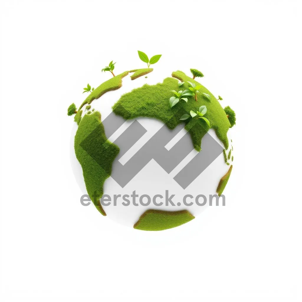 Picture of Green leaf icon symbolizing environmental awareness.