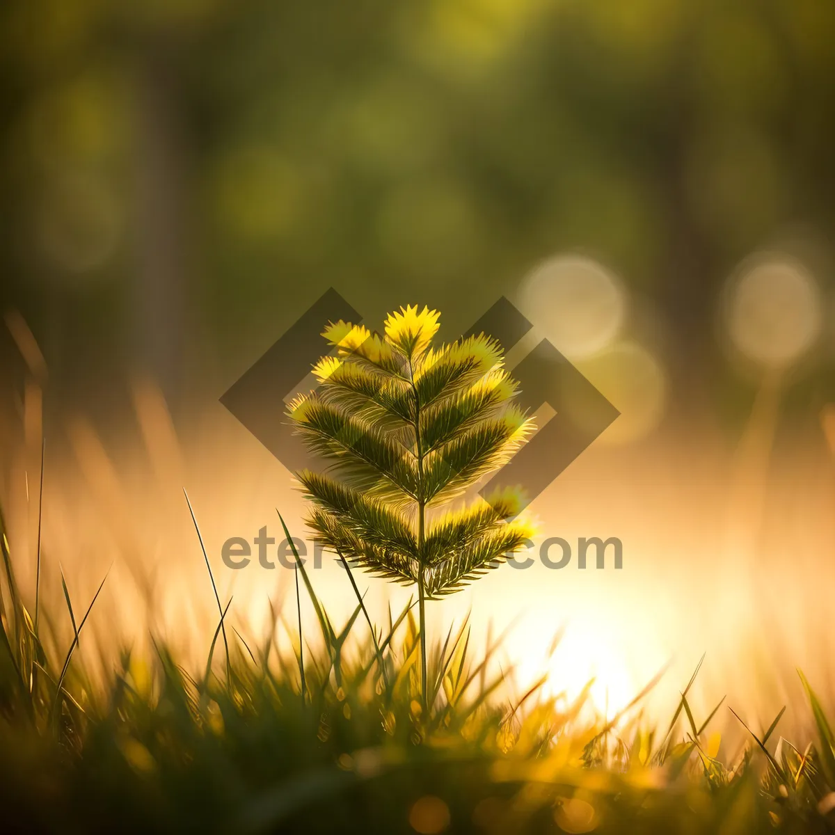 Picture of Golden Wheat Field Under Sunny Sky
