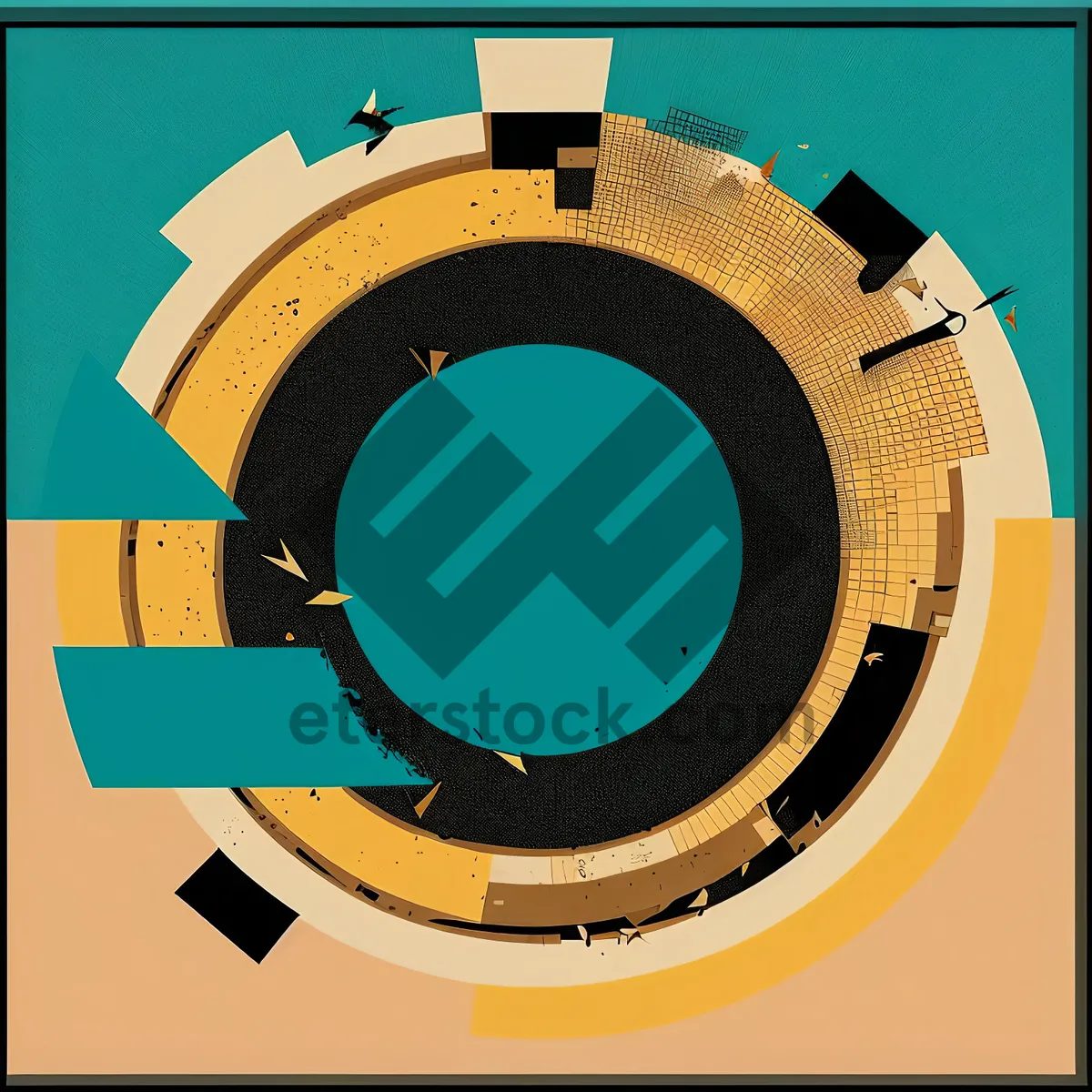 Picture of Tech Gear Circle Graphic - 3D Symbol