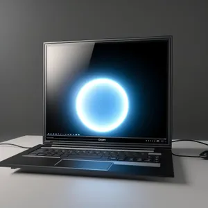 Modern Wireless Laptop with Blank Screen