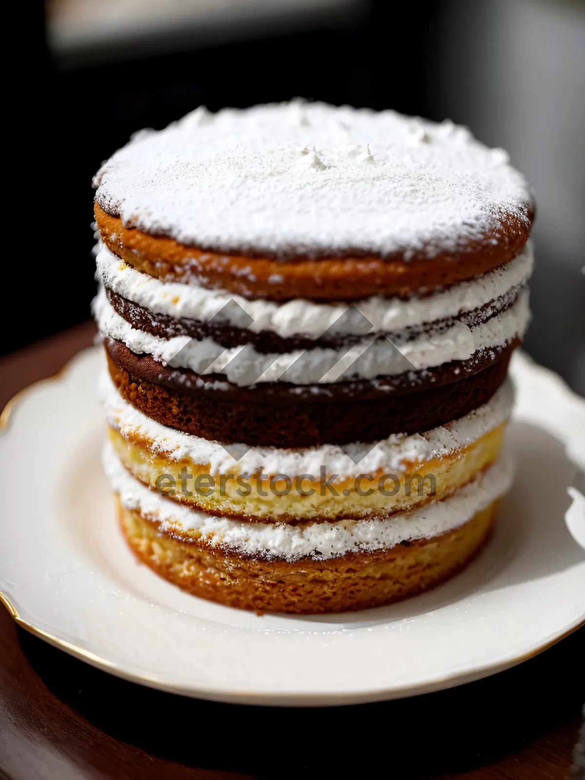 Picture of Decadent chocolate cake with gourmet coffee