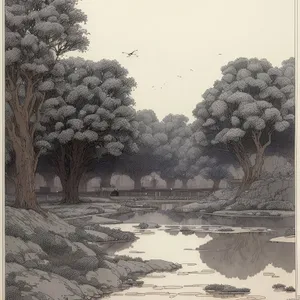 Winter Wonderland: A Serene Snowy Landscape