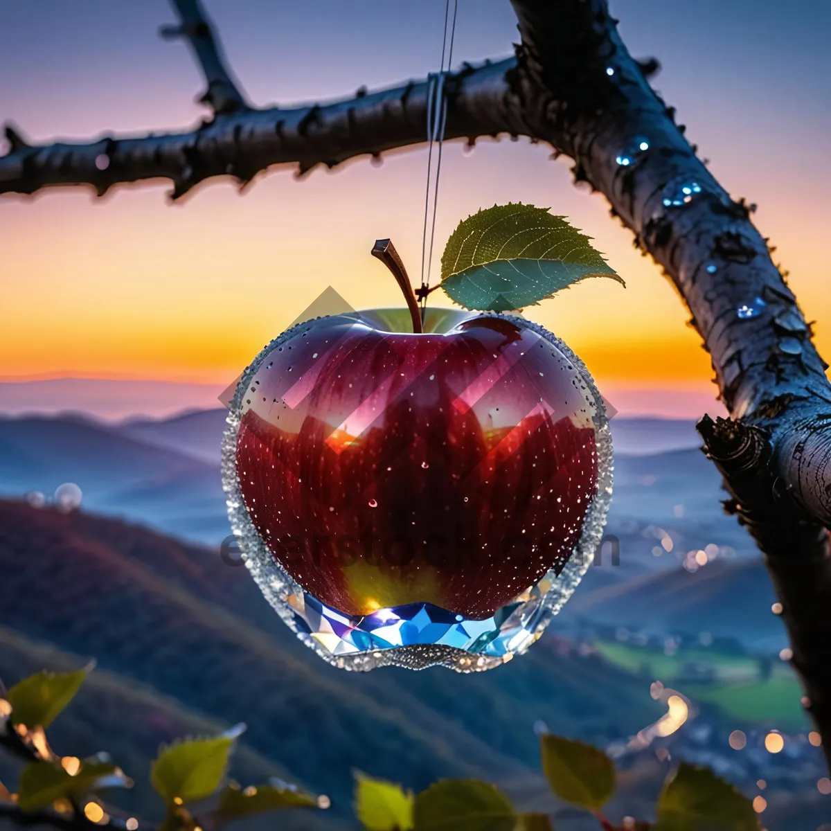Picture of Fresh and Delicious Red Apple for Healthy Diet