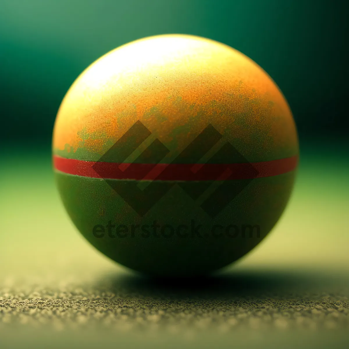 Picture of Round croquet ball symbolizing sport and competition.