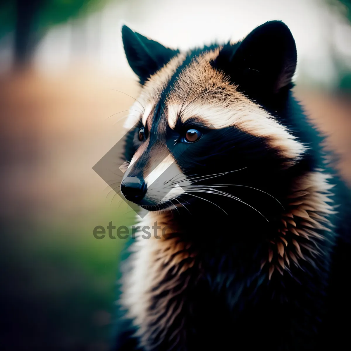 Picture of Cute Feline Kitten with Piercing Green Eyes