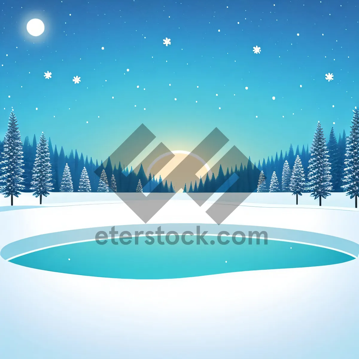 Picture of Frosty Fir: A Snowy Winter Wonderland
