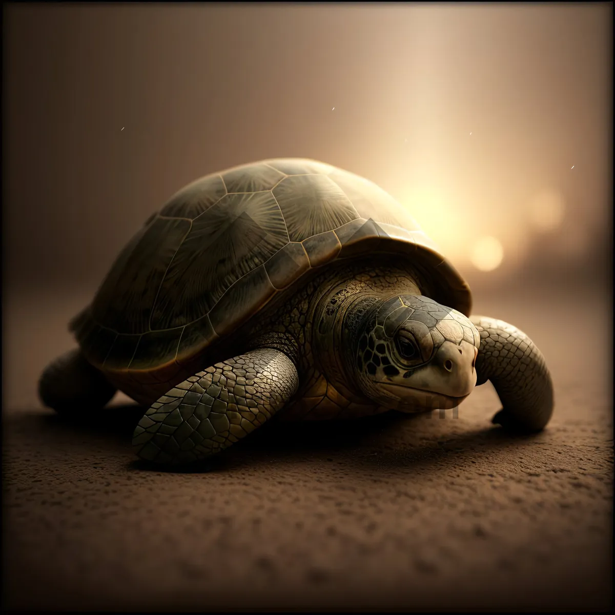 Picture of Slow and Steady Terrapin Shell: A Delicate Reptilian Wonder