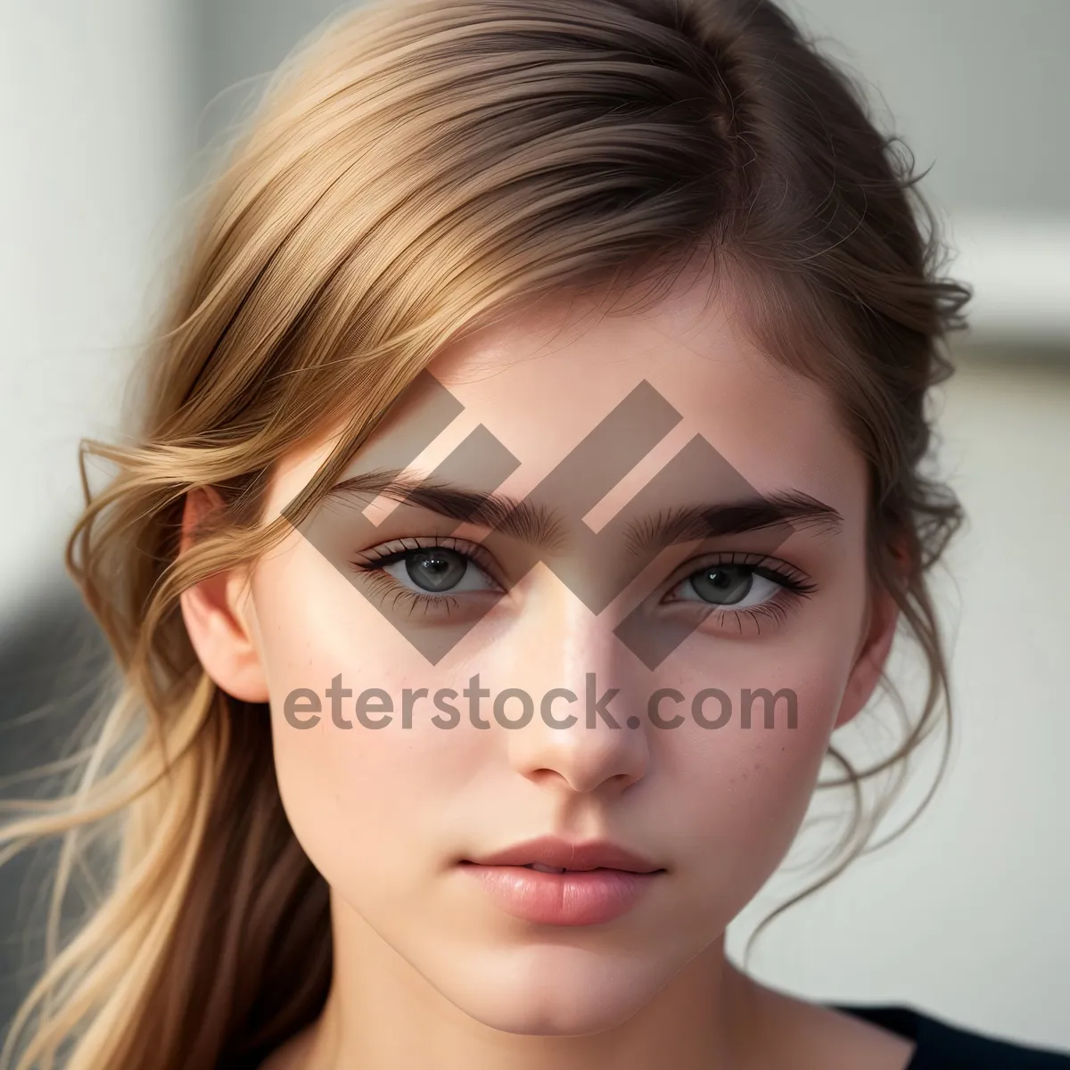 Picture of Seductive Glam: Closeup of Attractive Lady's Smoky Eye Makeup