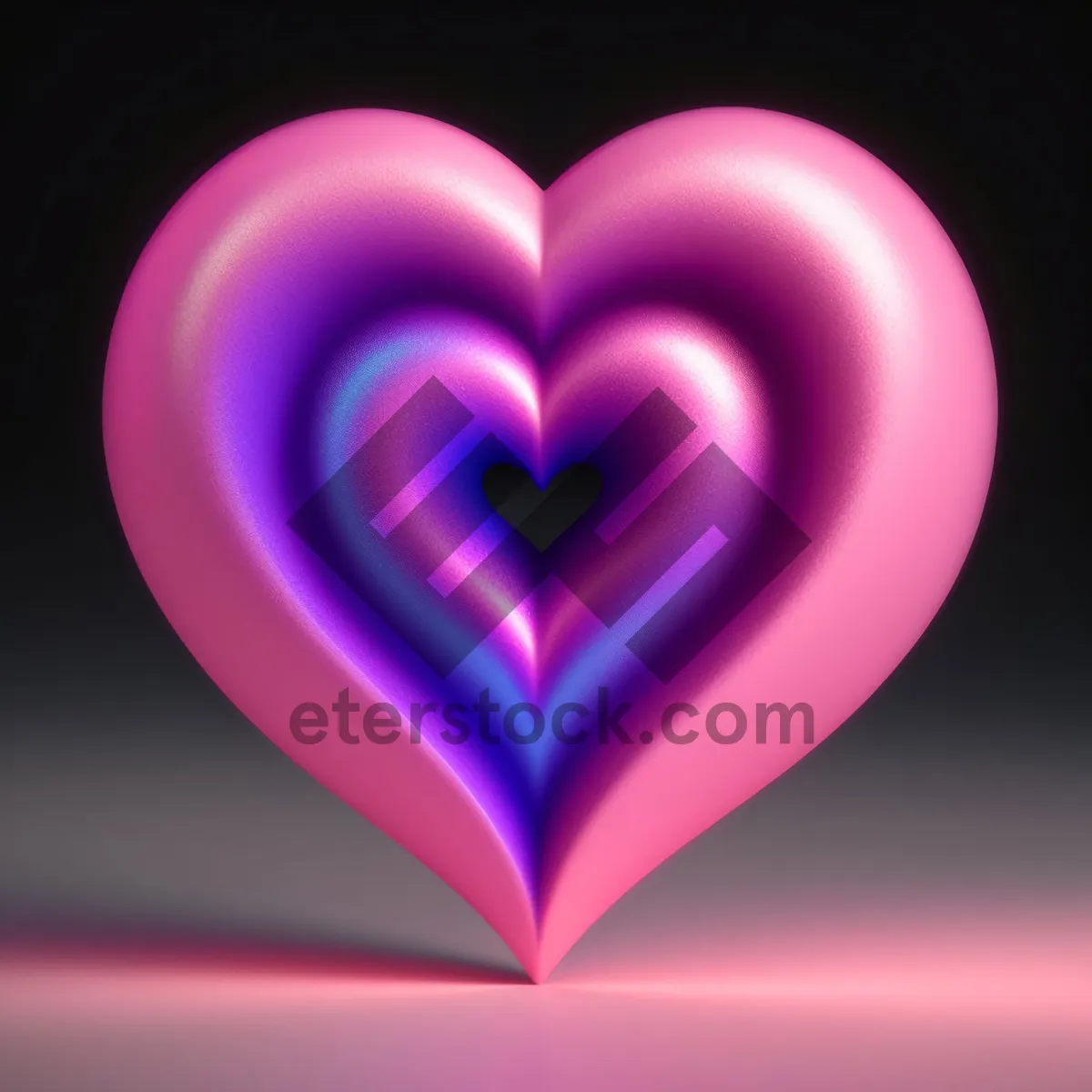 Picture of Love-inspired Fractal Heart: Graphic Symbol with Artistic Design