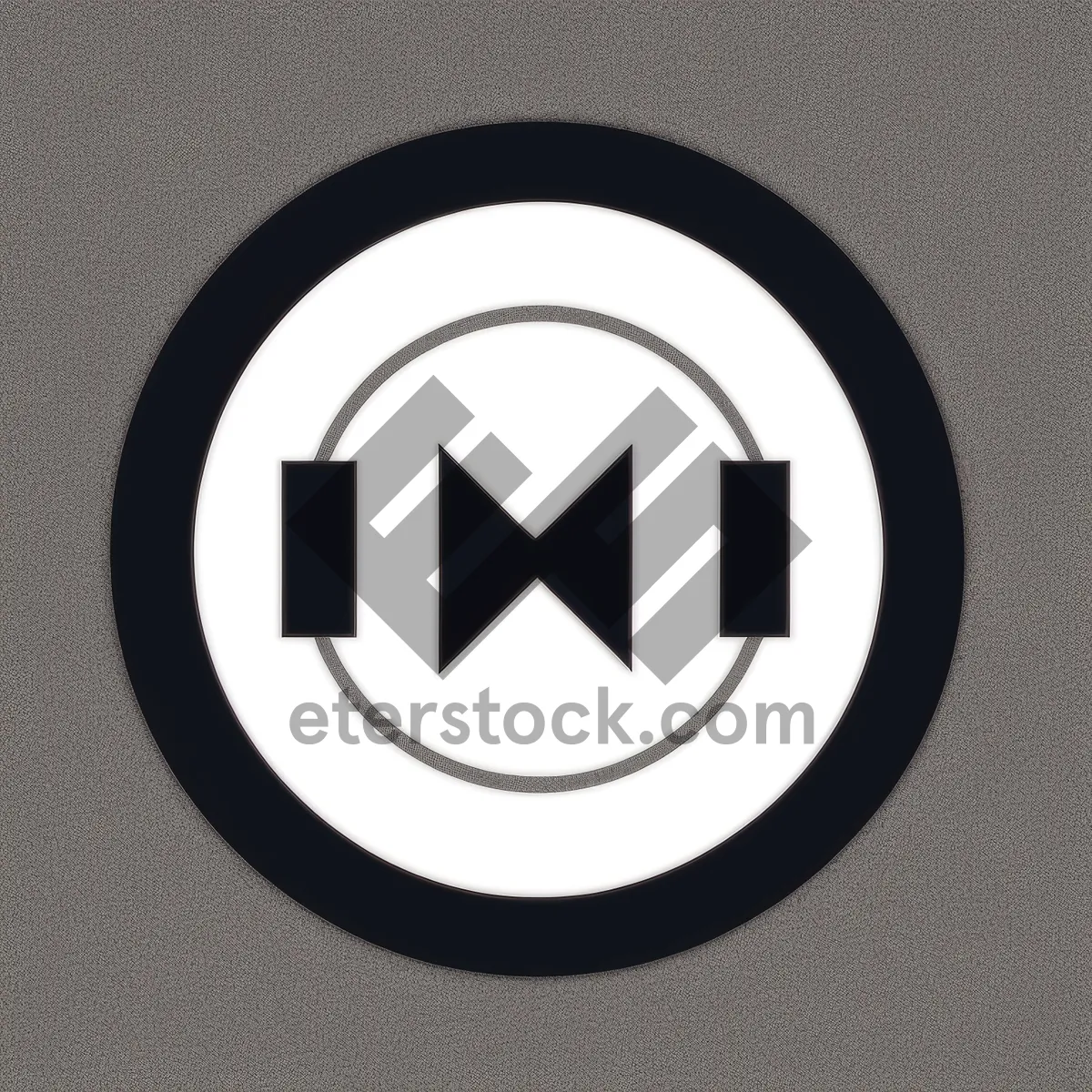 Picture of Black Round Banking Symbol