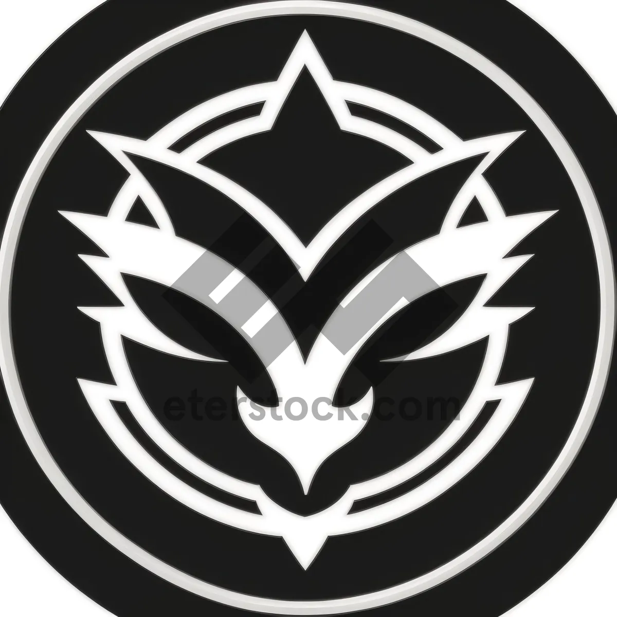 Picture of Heraldry Symbol Art: Black Graphic Icon