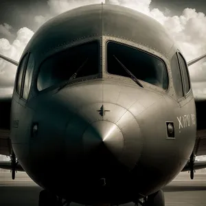 High-Speed Military Aircraft Taking Off at Airfield