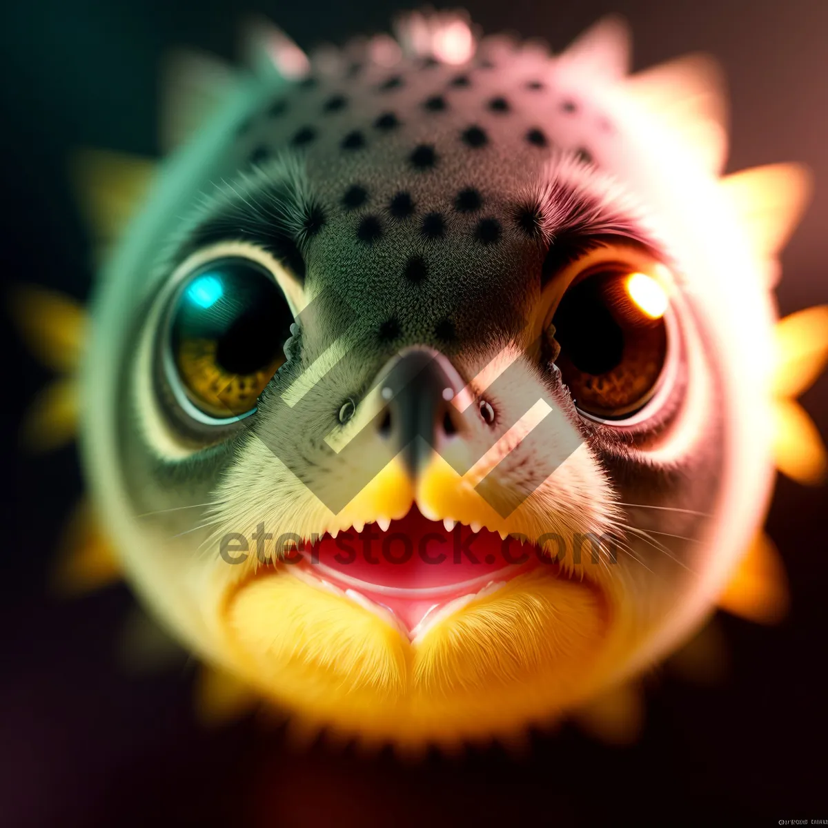 Picture of Puffer Fish Mask with Piercing Underwater Eyes