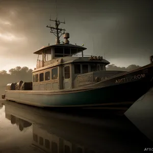 Majestic Sea Liner Docked at Vibrant Marina