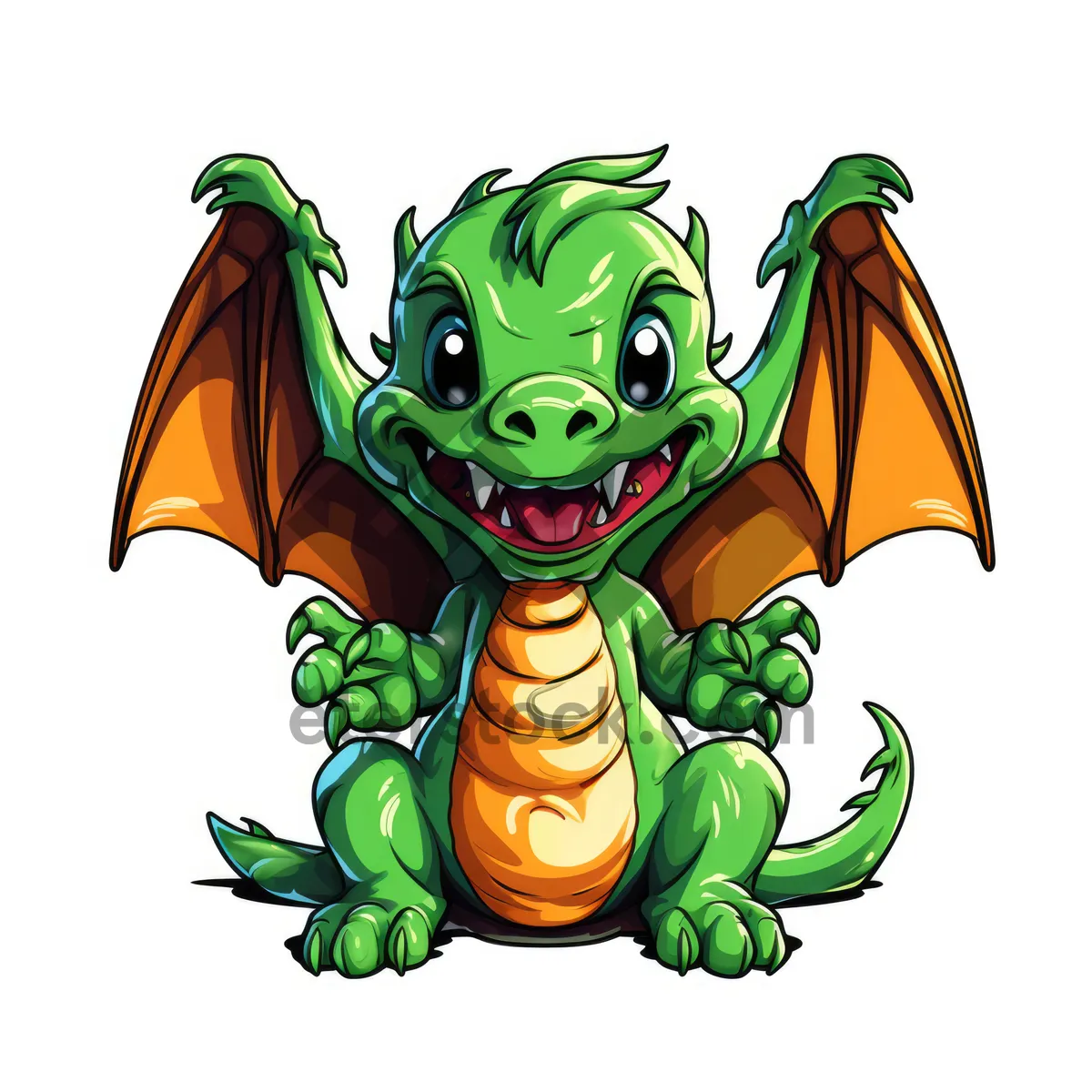 Picture of Cartoon animal clip art drawing.