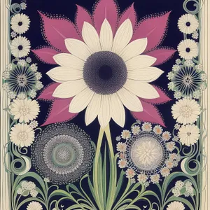 Vintage Floral Ornate Textile Design