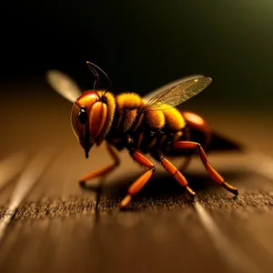 Vibrant Insect Closeup with Delicate Wings