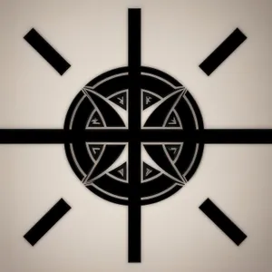 Clock Hand Sign: 3D Indicator Device Symbol