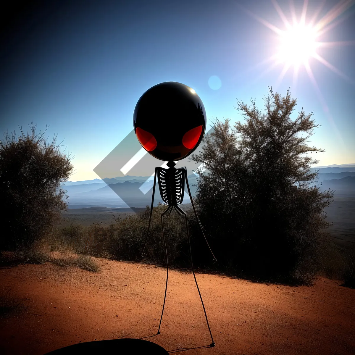 Picture of Sky High Balloon with Sun, Stars, and Semaphore Equipment