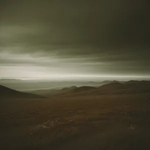 Golden Dunes at Sunset: Majestic Sands and Vibrant Sky