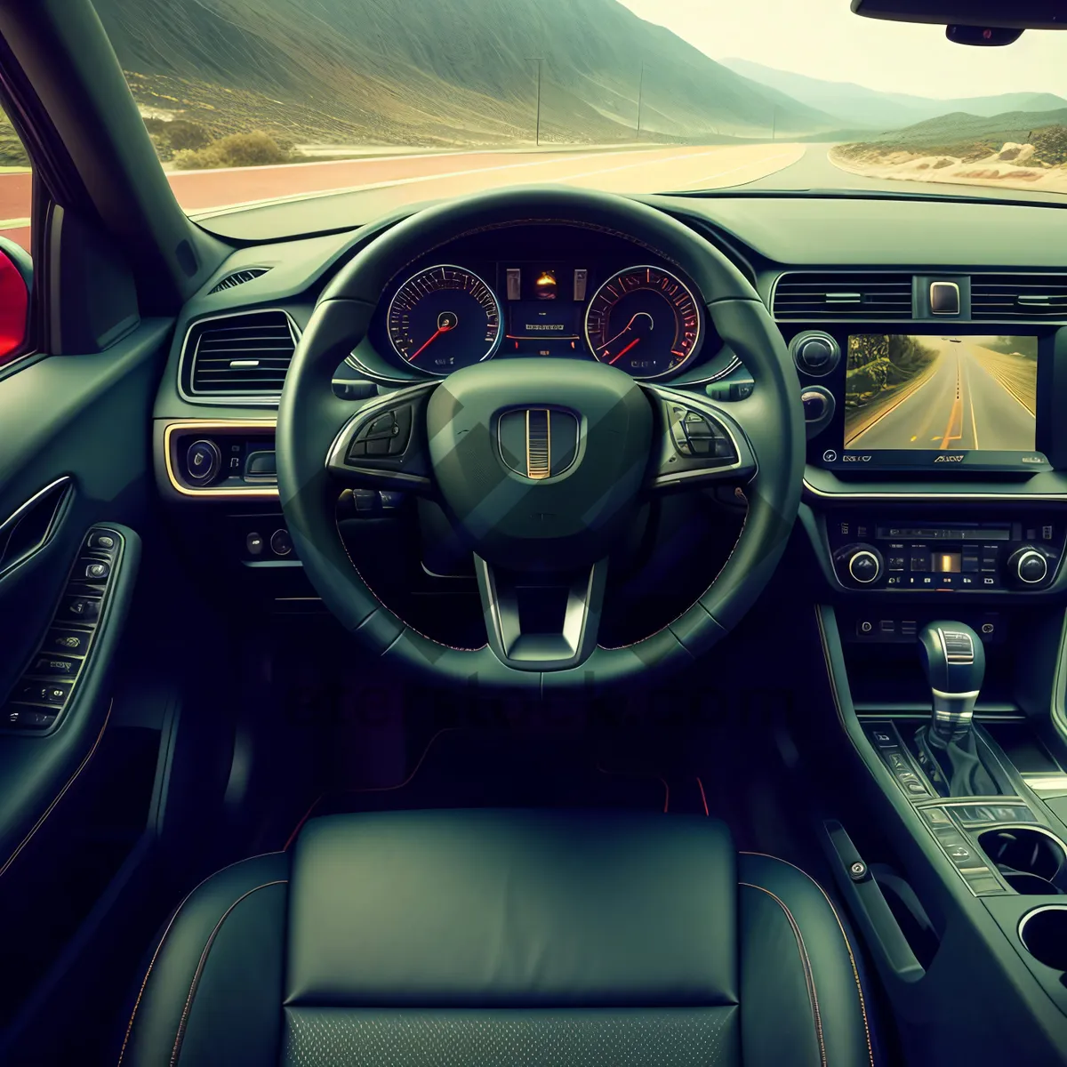 Picture of Speed Control Panel in Car Cockpit