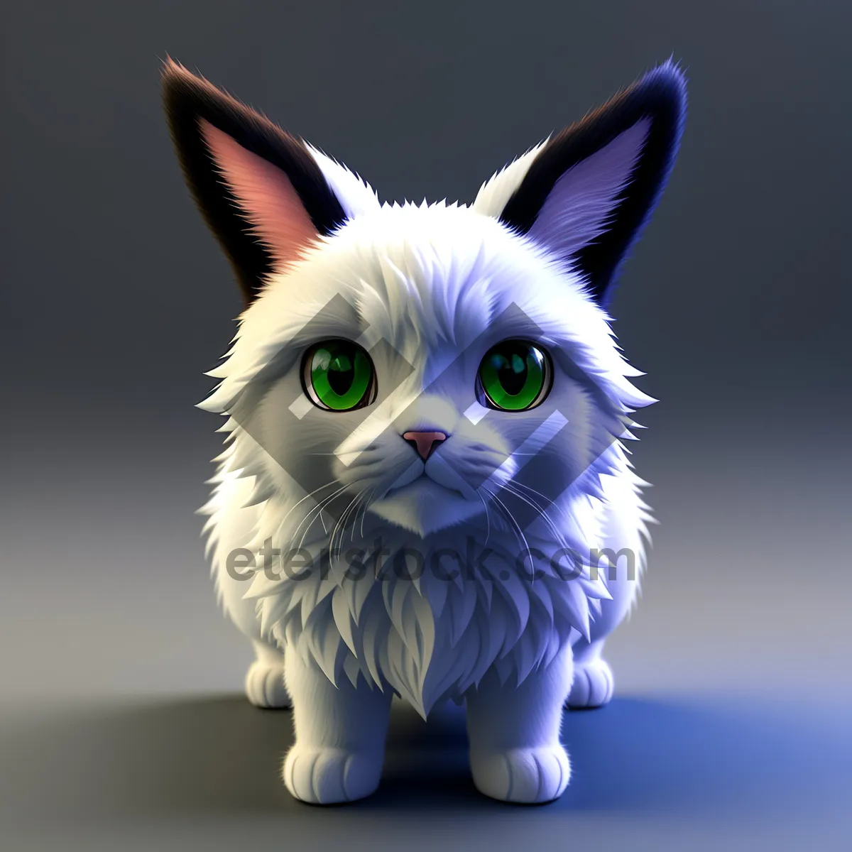 Picture of Adorable Fluffy Kitty Portrait