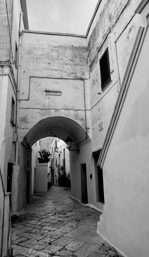 Ancient Stone Passage in Historic City