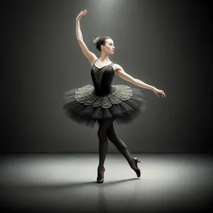 Graceful Ballet Performance in Silhouette