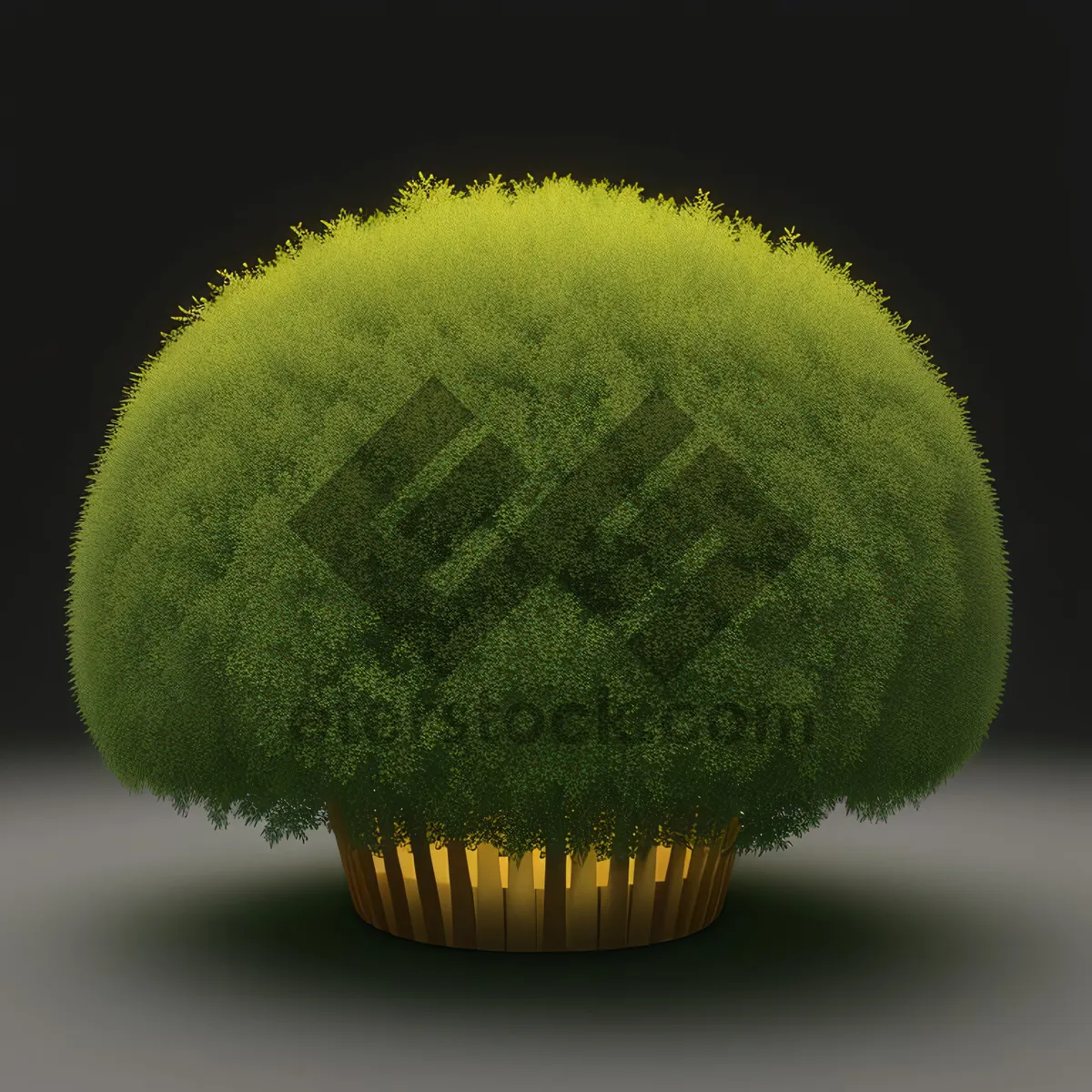 Picture of Yellow Tennis Ball on Court