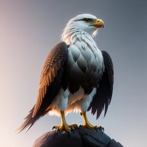 Bald Eagle Spreading Majestic Wings in Flight