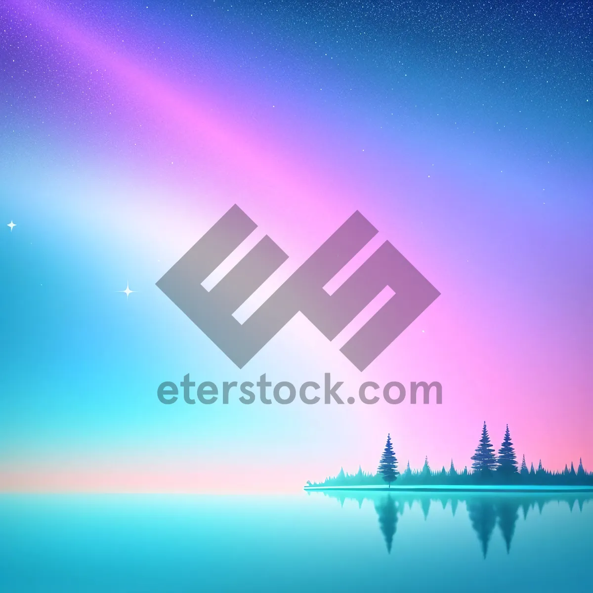 Picture of Starry Winter Night: Festive Snowflake Design