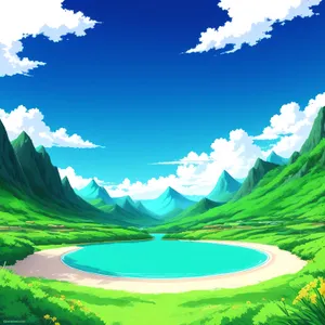 Idyllic Summer Sky Over Rural Meadow
