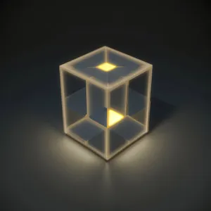 Shiny glass icon design shape symbol box
