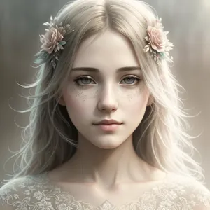 Captivating Elegance: Beautiful Princess with Sensual Eyes