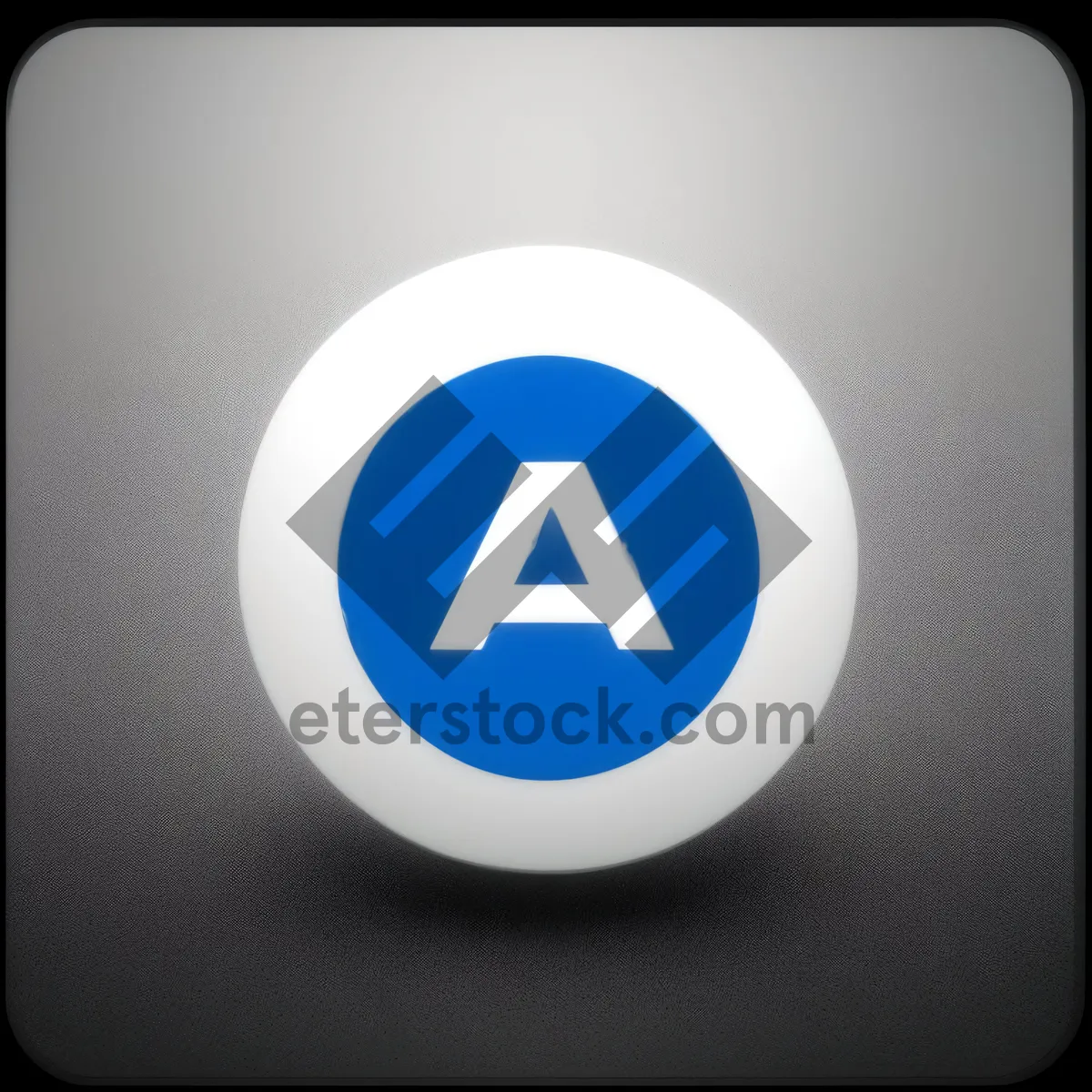 Picture of Vibrant Metallic Button with Glass Reflection